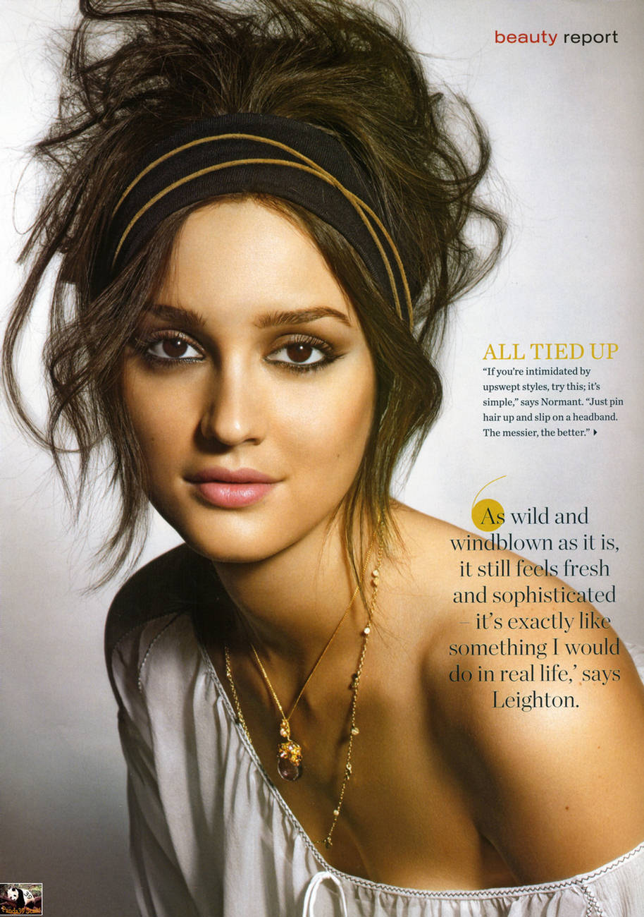 Leighton Meester Gossip Girl Gone Wild InStyle Magazine Aug