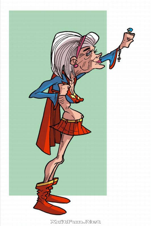 Superheroes: Fictional Characters in Old Age - Funny Reviews - XciteFun.net