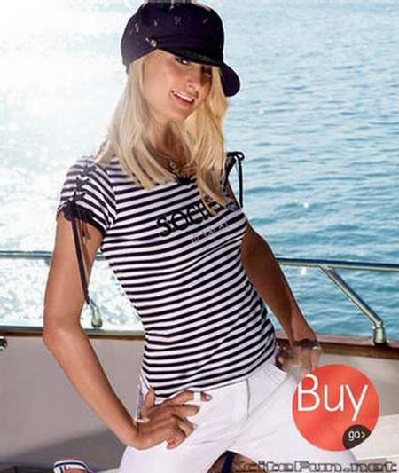 Paris Hilton Move Her Toned Body Fila Photo Shoot  On A Yatch