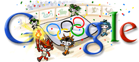 Google Hype The Beijing Olympics  Google Logo Collection