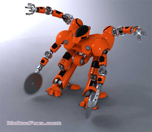 Forest Fire Clear Cut Robot