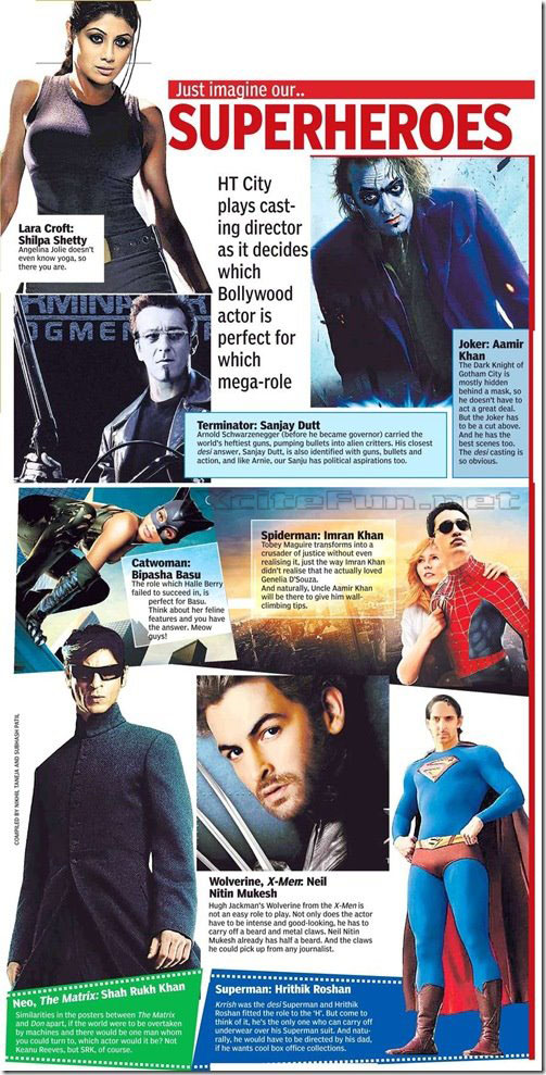 Bollywood MegaRole Just Imagine Our SuperHeroes