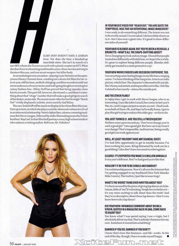 Hilary Duff Young Hot Hollywood 2009  Maxim Photo Shoot