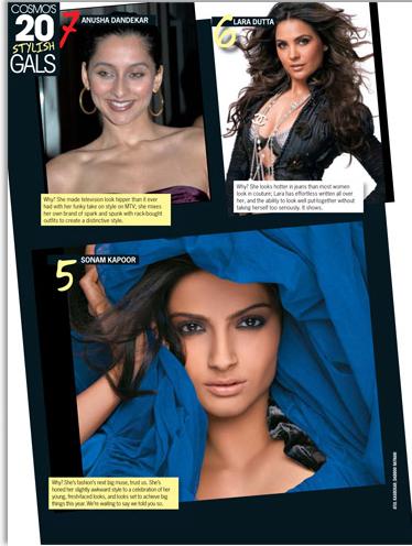 Killer Attitude Cosmo 20 Most Stylish Girls of India