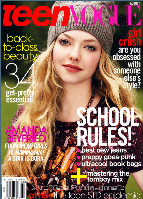 Teen Vogue August 2008 Cover Girl Amanda Seyfried Watch this Amanda