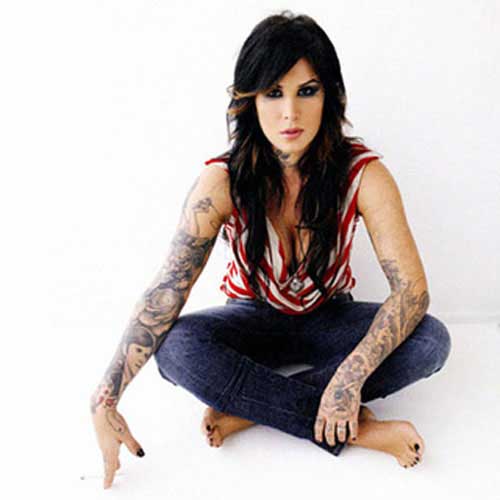 Kat Von D Yin n Yang  Hottest Tattoo Body of 2008