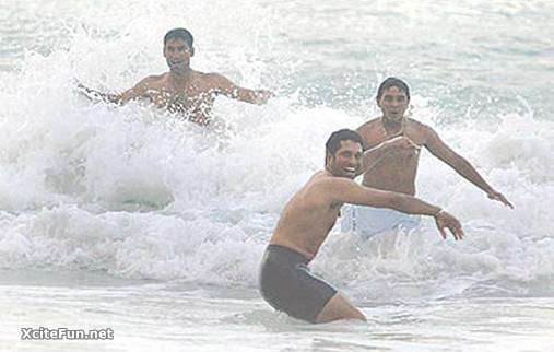 Indian Cricket Team  Rare Photos On Beach