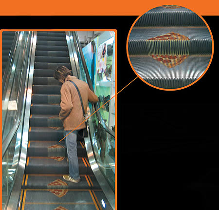 Escalator Ads A Unique Scrolling Display  Very Creative