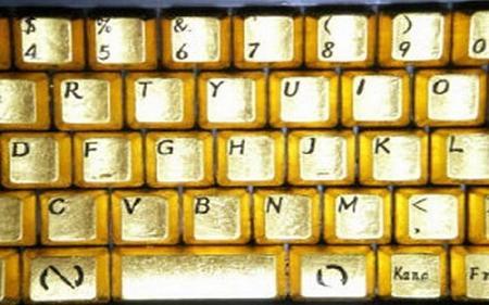 Amazing Gold Keyboard