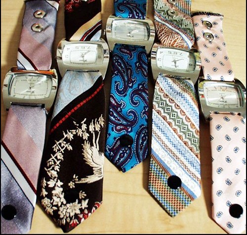 Neckties as straps
