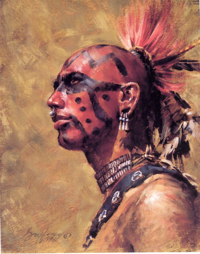 Red Indians Life in paintings Part 1