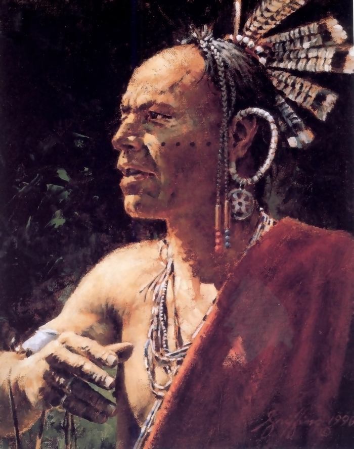 Red Indians Life in paintings Part 1