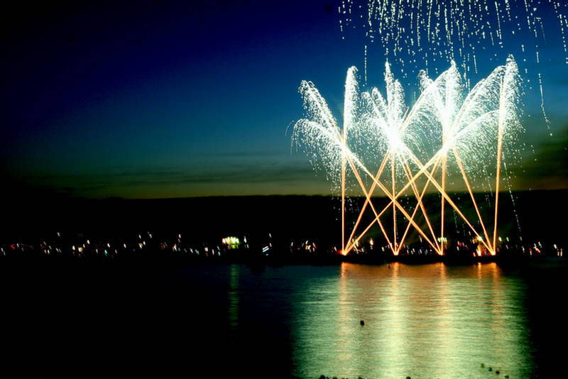 Sparkling Light Displays Of Fireworks