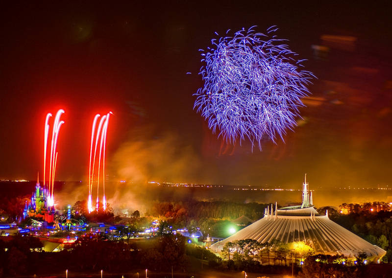 Sparkling Light Displays Of Fireworks