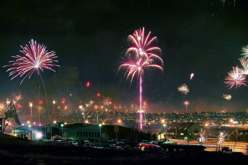 Sparkling Light Displays Of Fireworks