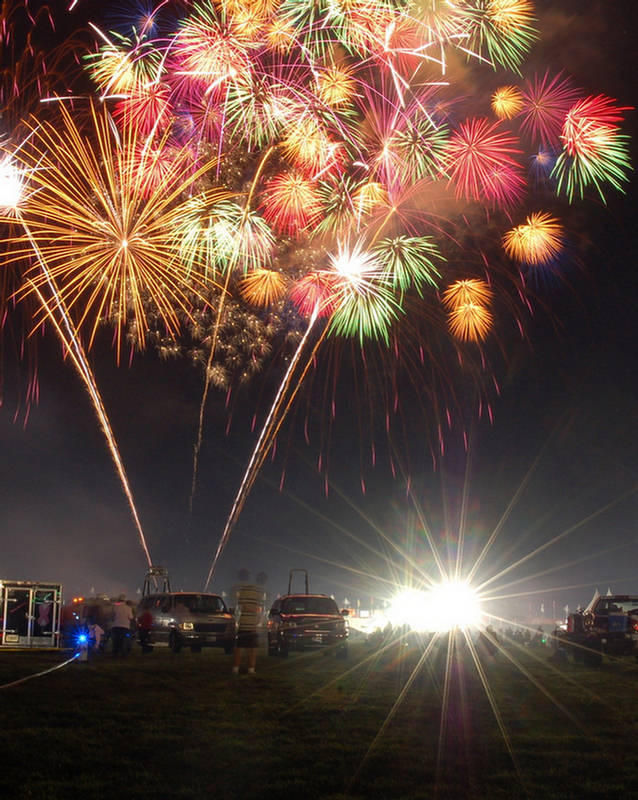 Sparkling Light Displays Of Fireworks