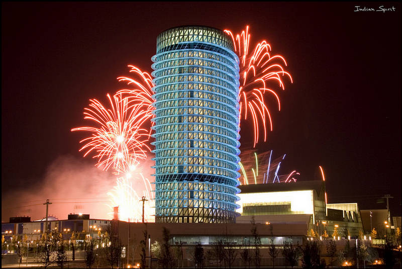 Sparkling Light Displays Of Fireworks