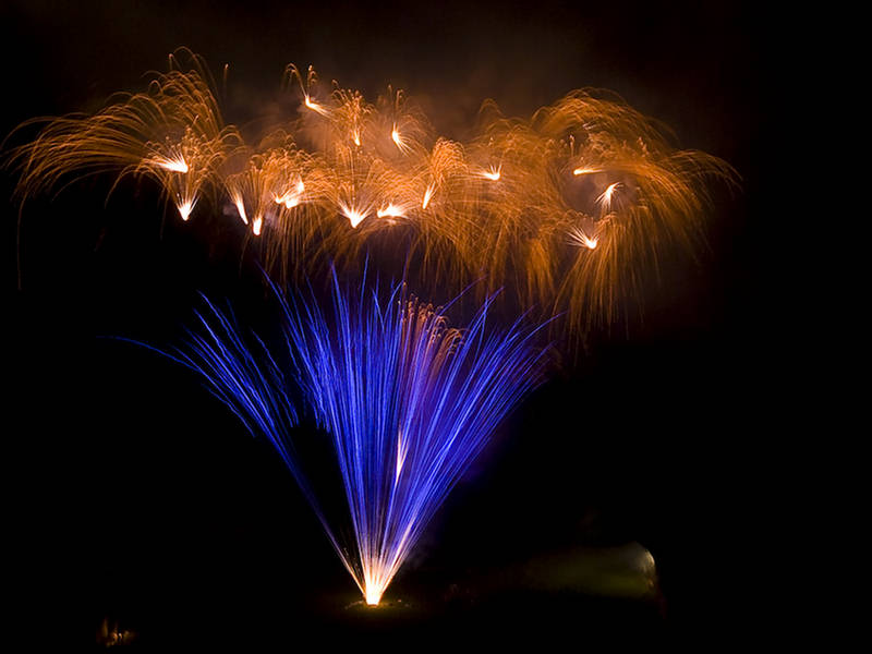 Sparkling Light Displays Of Fireworks