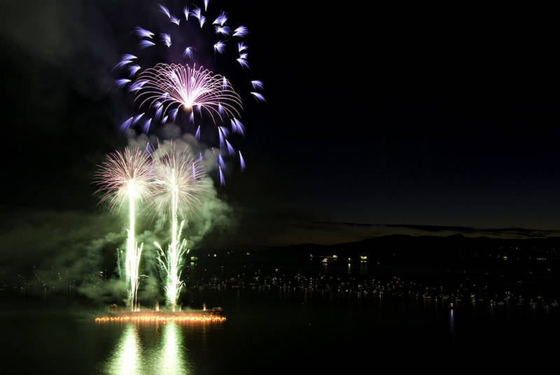 Sparkling Light Displays Of Fireworks