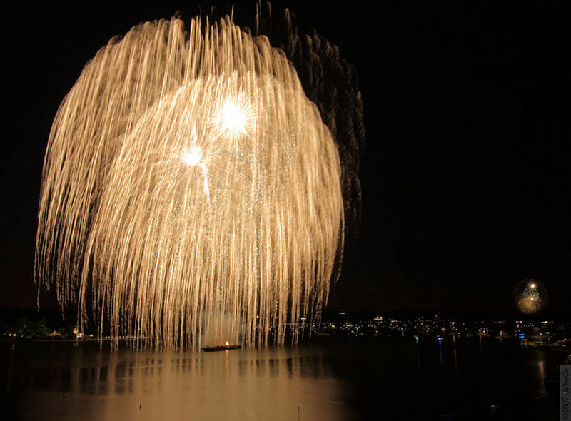 Sparkling Light Displays Of Fireworks