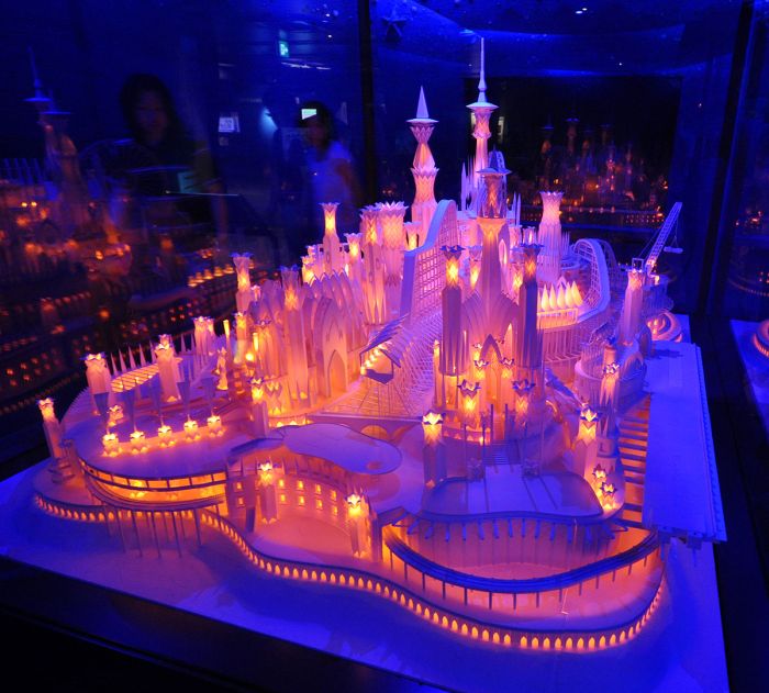 A Paper Craft Castle On the Ocean