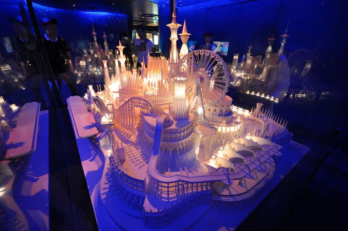 A Paper Craft Castle On the Ocean