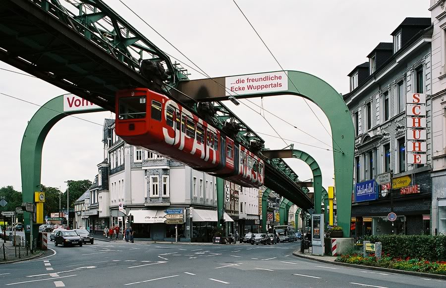 Schwebebahn Hanging Railway Wuppertal, Germany