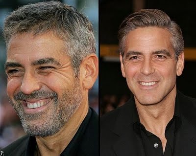 Celebrities With and Without Bearded