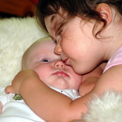 Cute Kissing Baby