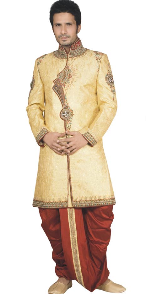 Traditional Dhoti Sherwani