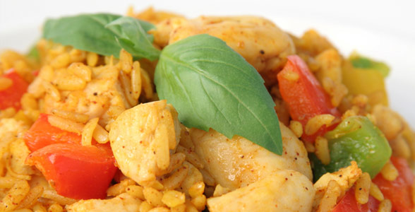 Chicken and Rice with Curry Powder