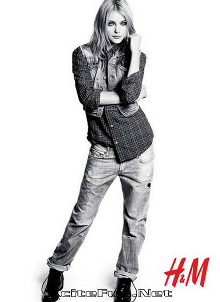 Jessica Stam HampM Shades of Fall Winter 2009