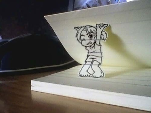 Different Paper Cartoon Character