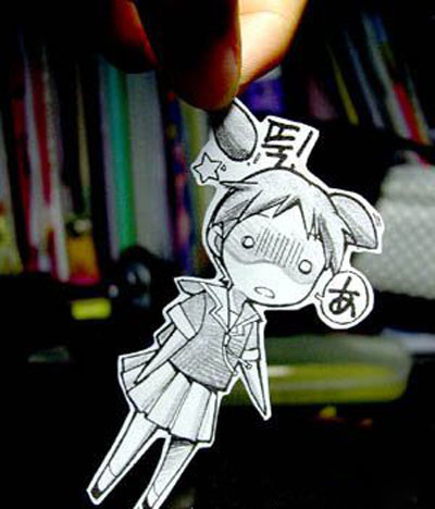 Different Paper Cartoon Character