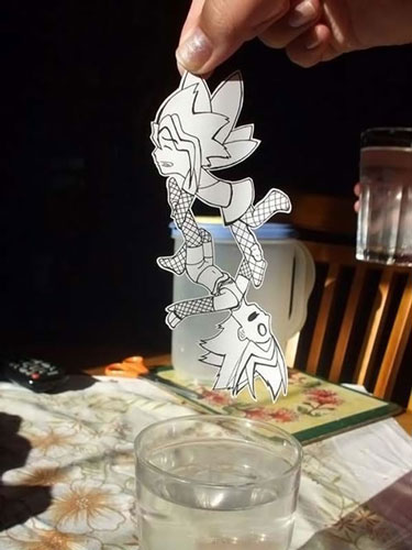 Different Paper Cartoon Character