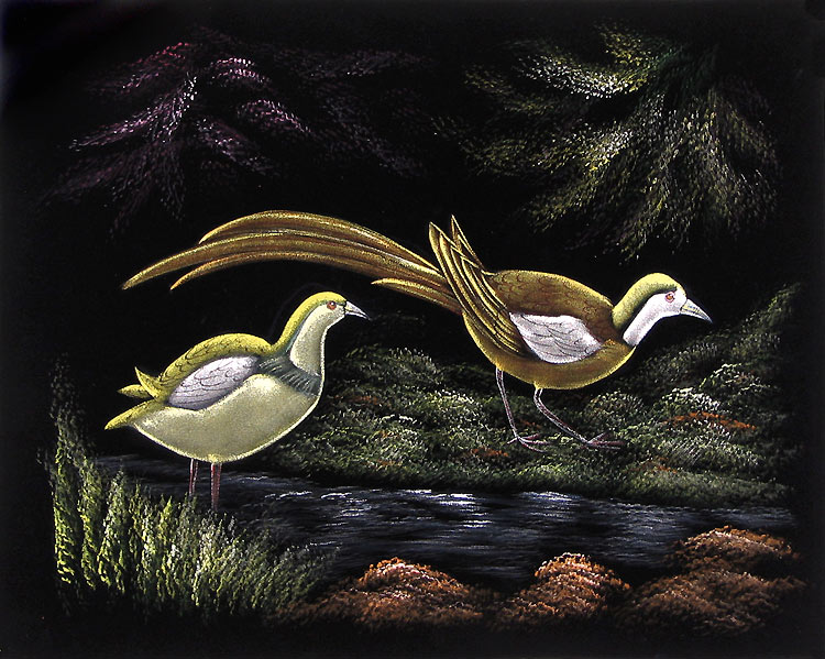 paintings of birds. Colorful Birds Paintings