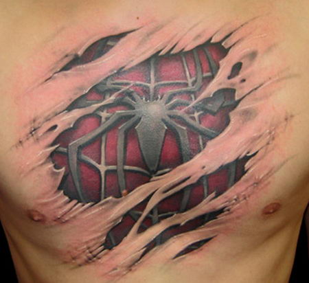 Pretty Scary 3D Tatto