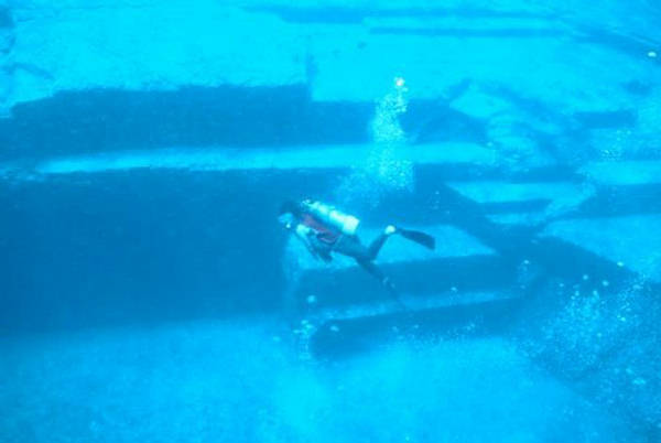 Yonaguni Monument Underwater Rock Formation Yonaguni Monument Underwater Rock Formation