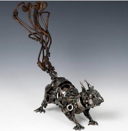 Cool Sculptures Made With Scrap Car Parts - XciteFun.net