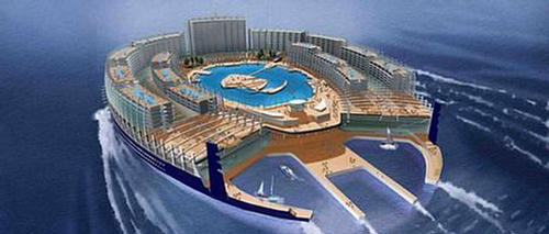 Futuristic Cruise Ship Island - Dubai 154590,xcitefun-azisland-1