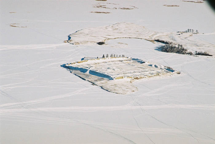 Ancient Fortress  The Lake Island Siberia