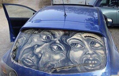 Dirty Car Window Art 155349,xcitefun-dirtycar6