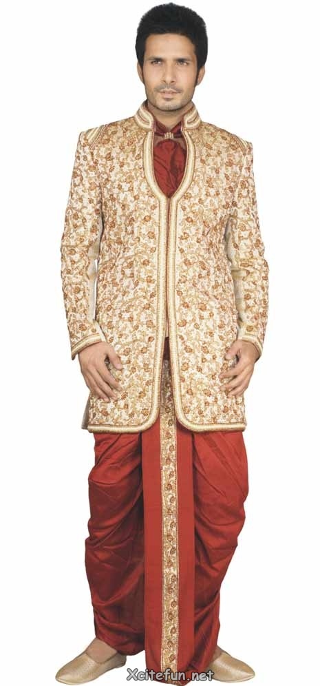 Indian Traditional  Dhoti Sherwani   Wedding Wear