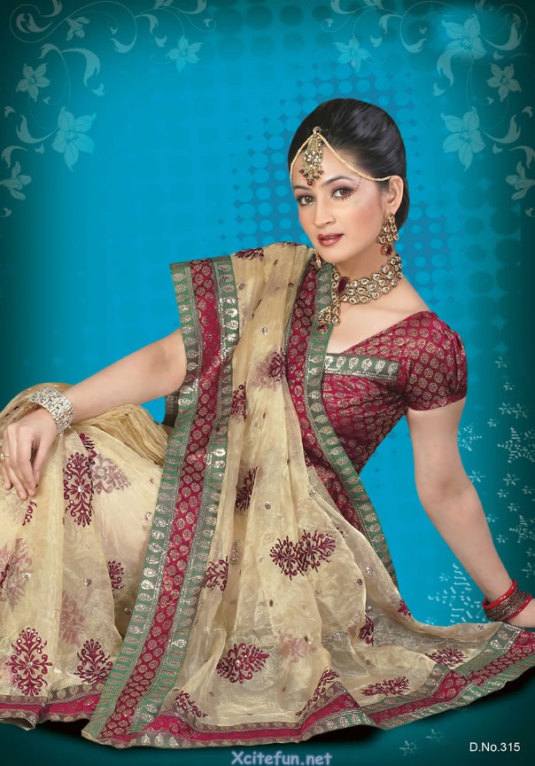 Resham embroidery Saree For Party Event