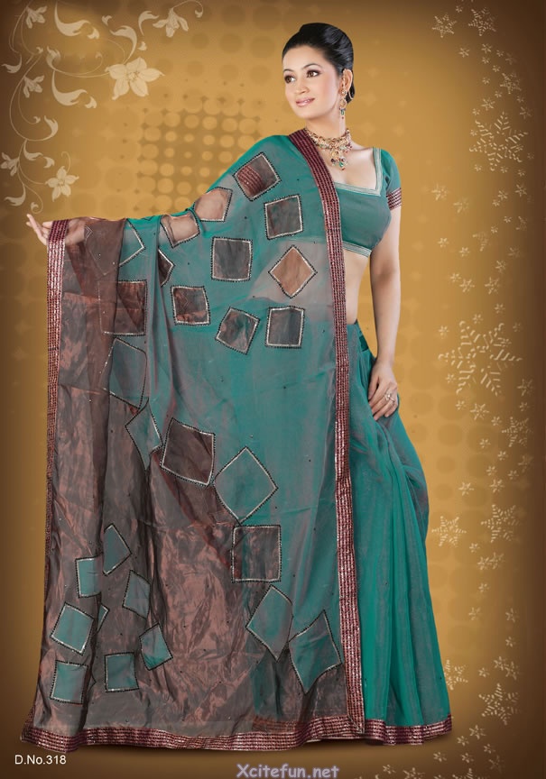 Resham embroidery Saree For Party Event