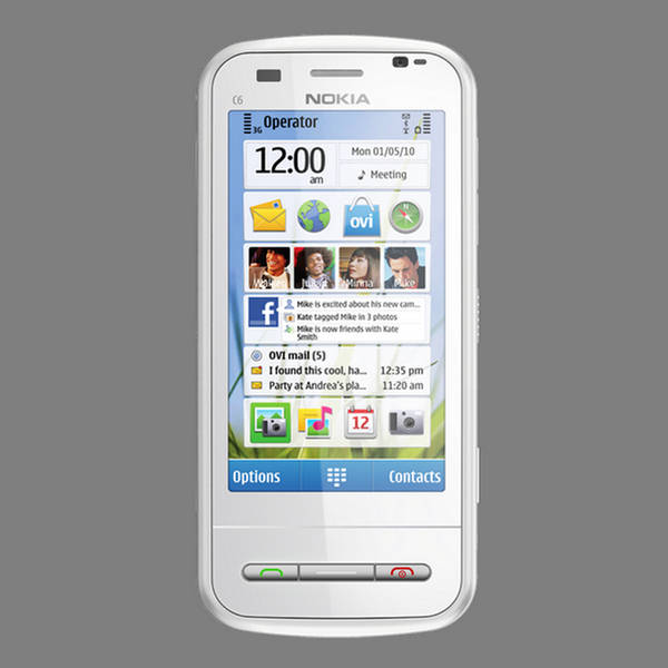 Nokia C6 Smartphone Home Screen Functionality