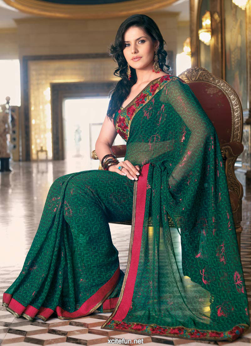 Zarine Khan Glorious Saree