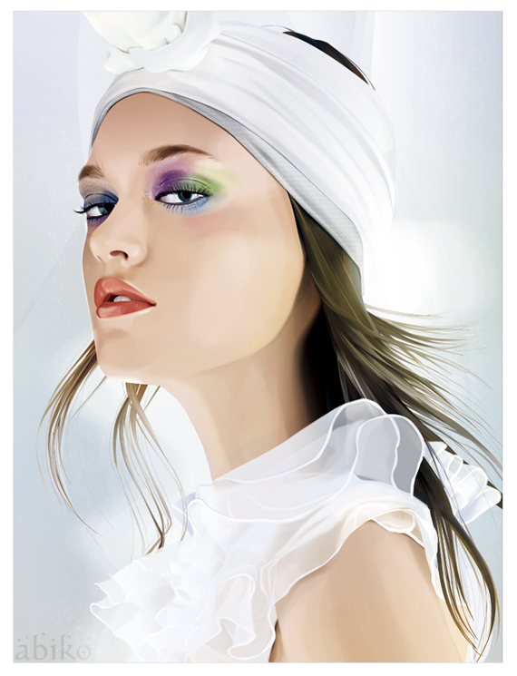 Vector Art Of Beautiful romantic girls