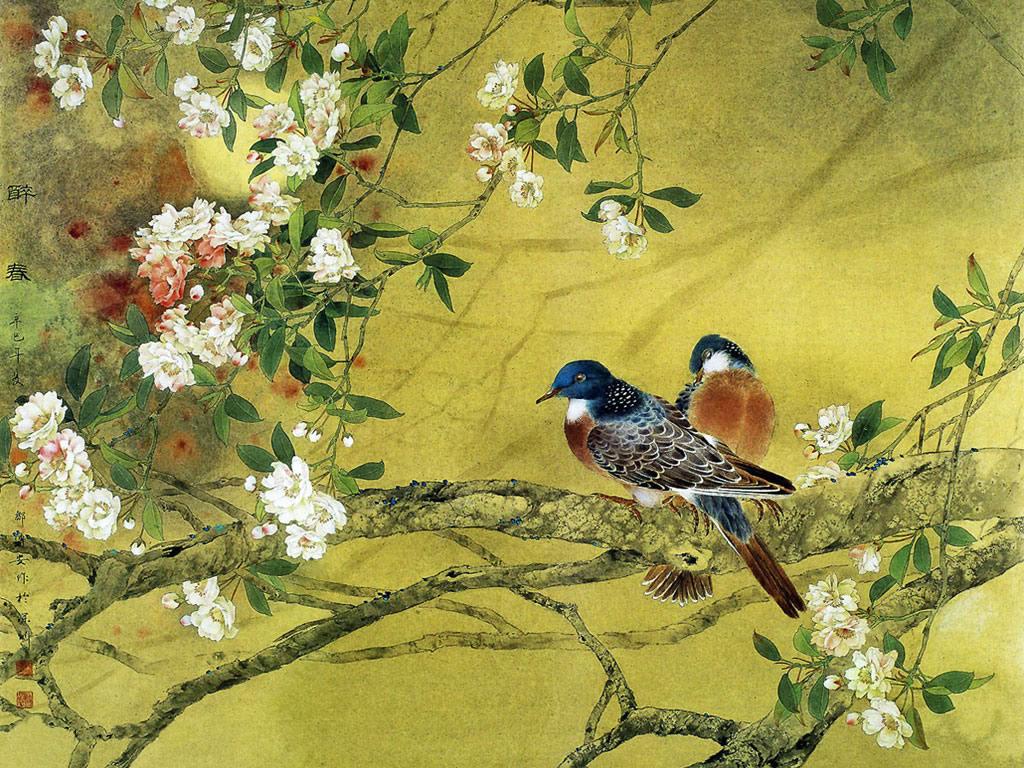 Chinese Art  Covering Flowers and Nature