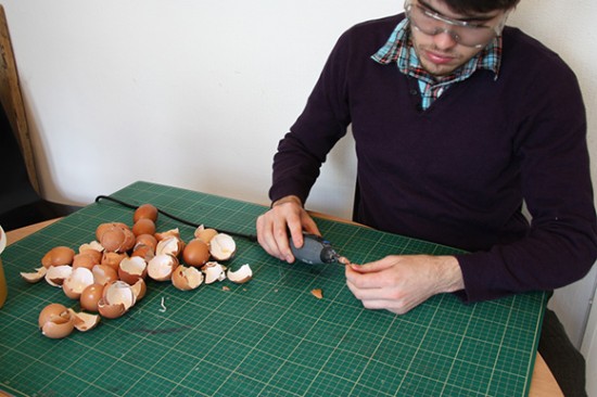 Eggshells Chicken Impressive Sculpture